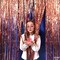 XtraLarge Rose Gold Fringe Curtain 6.4x8 Feet, Pack of 2 - Rose Gold Backdrop for Bachelorette Party, Rose Gold Party Decorations, Streamers, and Birthday Backdrop